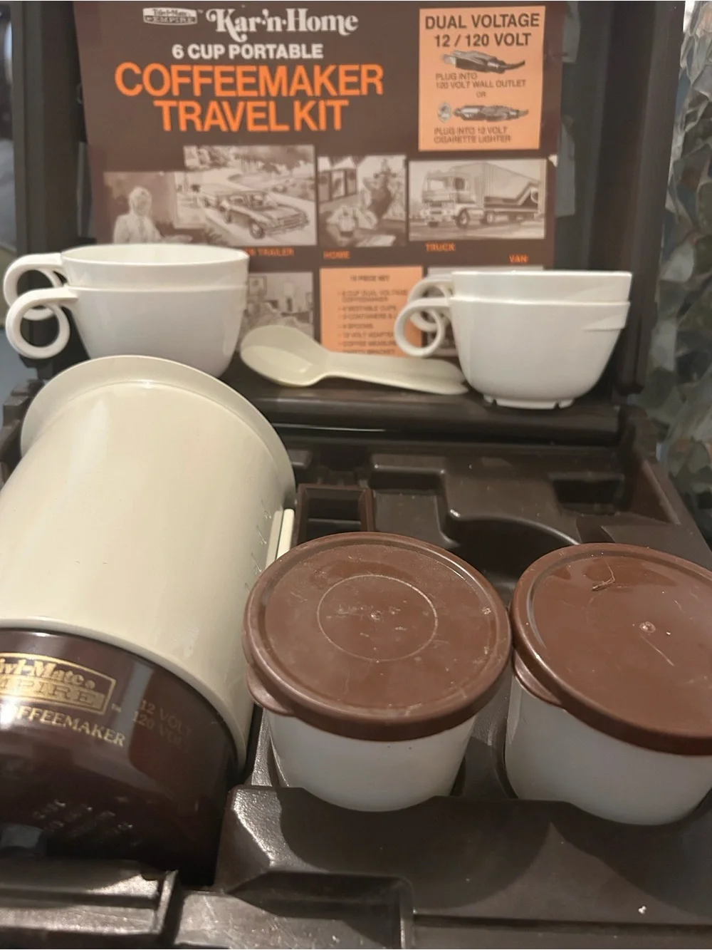 Vtg Empire Travl-Mate Portable Coffee Percolator